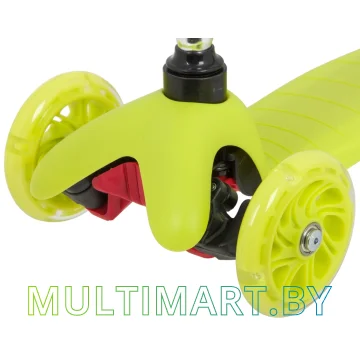Самокат Novatrack Disco-Kids Basic 120H.DISCOKIDS.LM20 (лайм, 2020) картинка 4